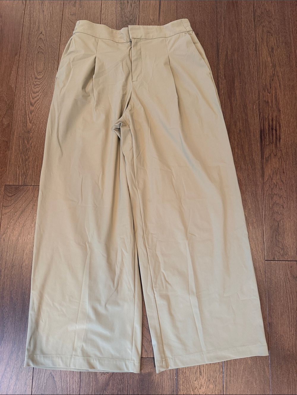 Athleta Pinnacle High Rise Wide-Leg Trouser Size 10 in Green - C71-004